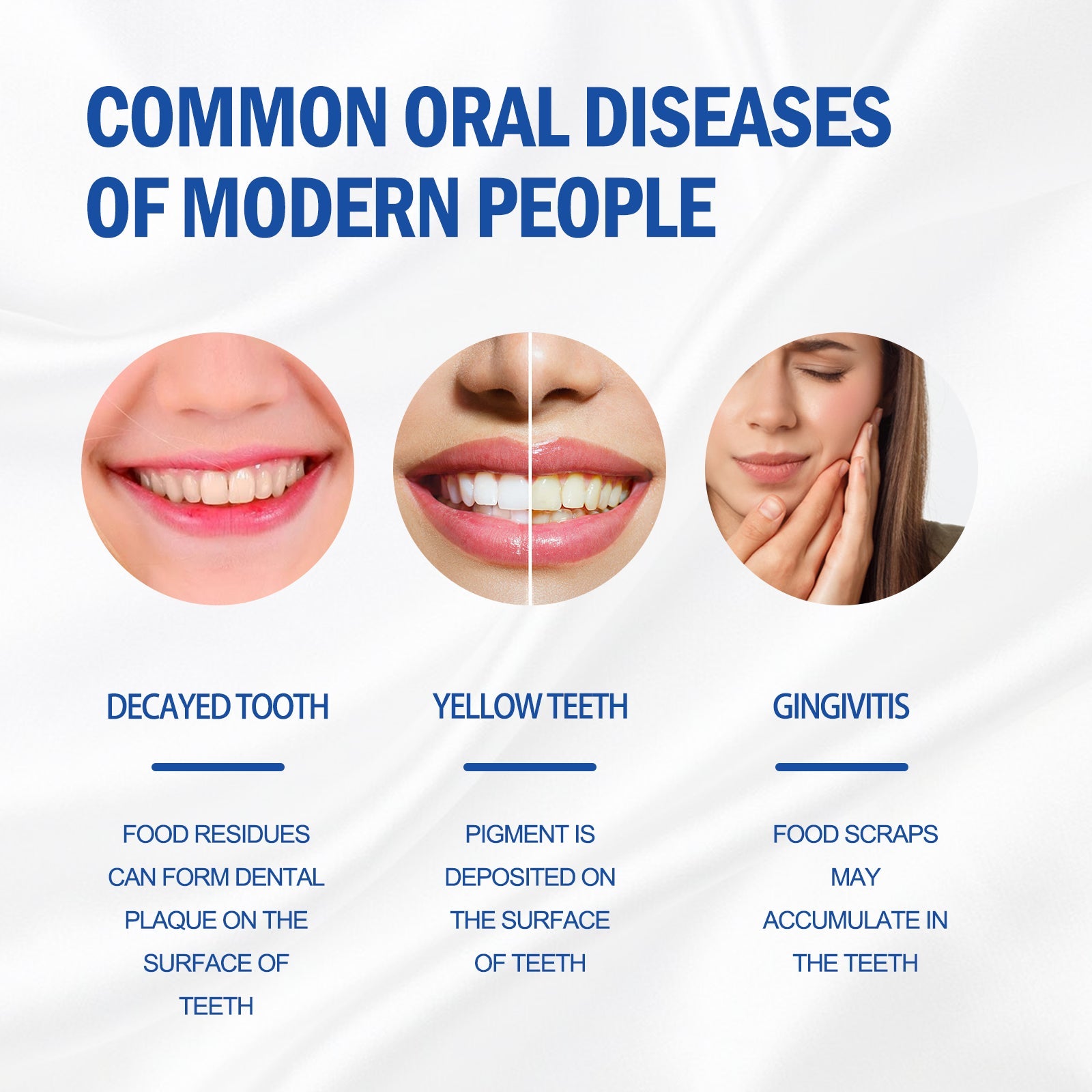 Fresh Breath Tooth Mousse, Teeth Cleaning Odors Teeth Yellow Stains Tartar Beauty Dental Care - Korvel