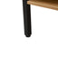 40.16" Rattan Coffee table, sliding door for storage, metal legs, Modern table for living room , natural - Korvel