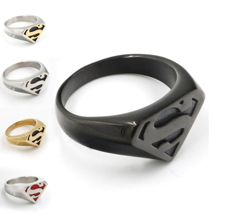 Superman Men's Ring European and American Fashion - Korvel