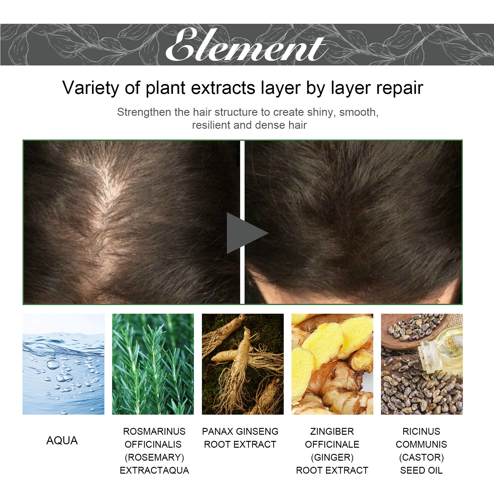 Hair Density Growth Essential Oil, Nourishing Hair Root Repair Perming Dry Damaged Hair Supple Hair Care Essential Oil - Korvel