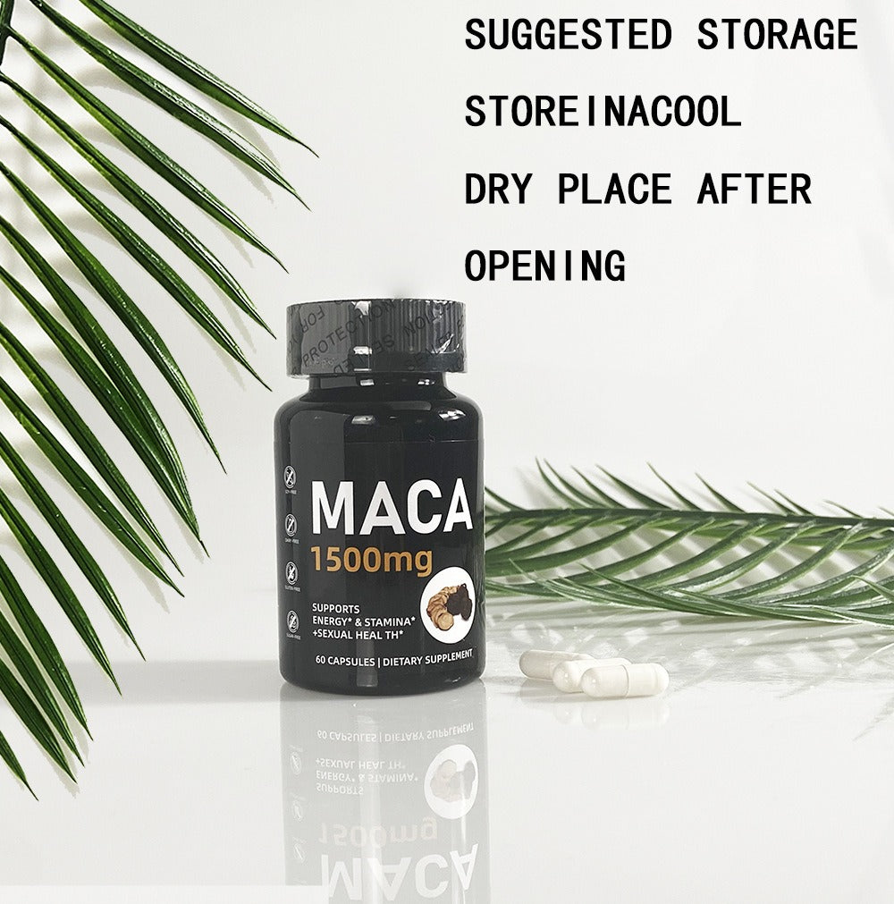 Maca Capsules  root herbal supplement maca extract energy stamina maca root extract capsules - Korvel