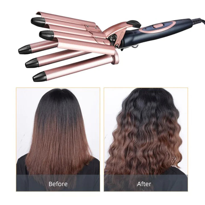 Five Tube Curler with Adjustable Temperature