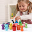 Children's Color Little People Classification Cup Stacking Joy Kindergarten Baby Hand Eye Coordination Training Puzzle Toy - Korvel