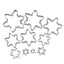Christmas snowflake biscuit mold stainless steel snowflake three-dimensional biscuit mold biscuit cut into 10 pieces set - Korvel
