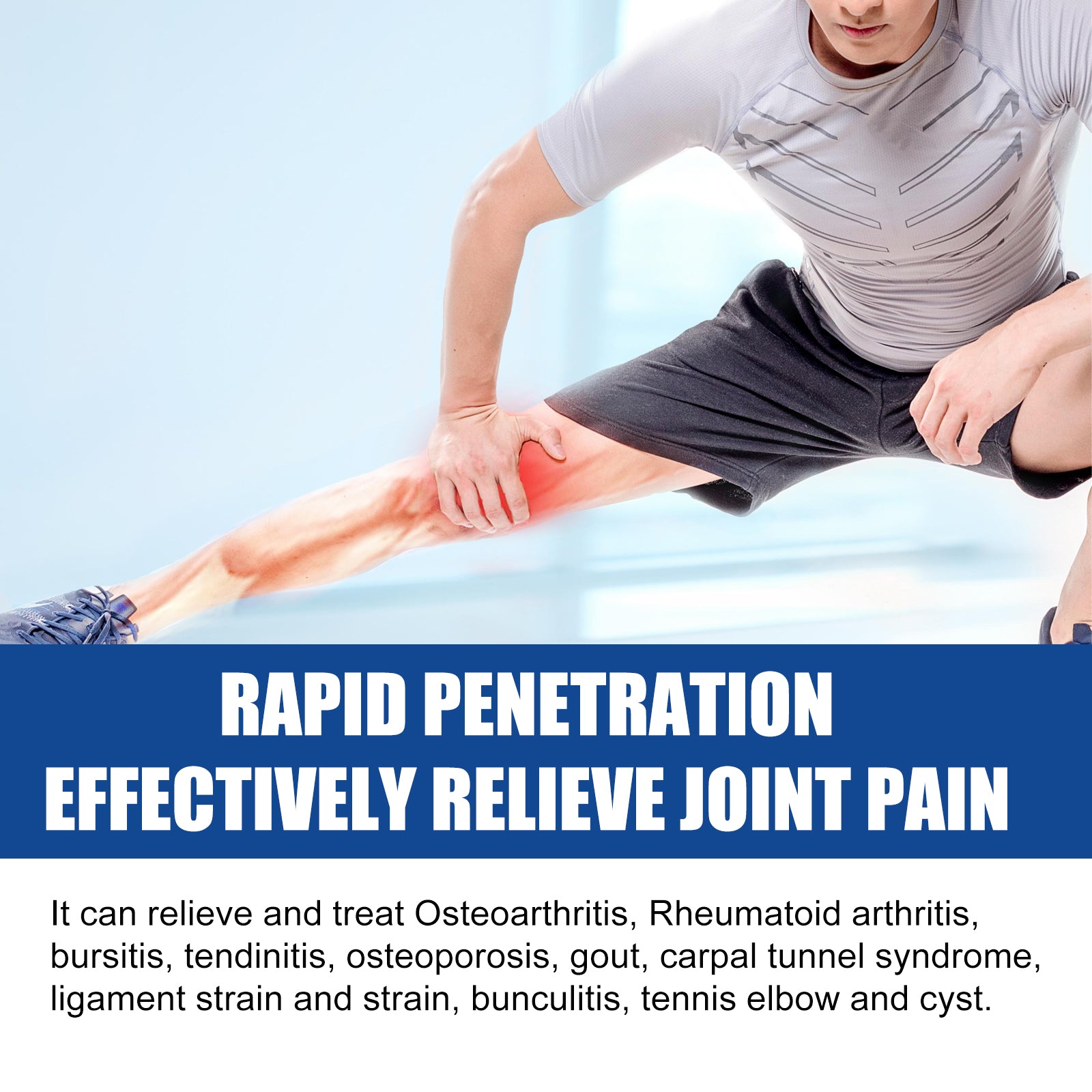 Various Vitamins Joint & Bone Care Cream, Wrist Leg Bend Joint Shoulder Neck Sinew Massage To Relieve Soreness Cream - Korvel