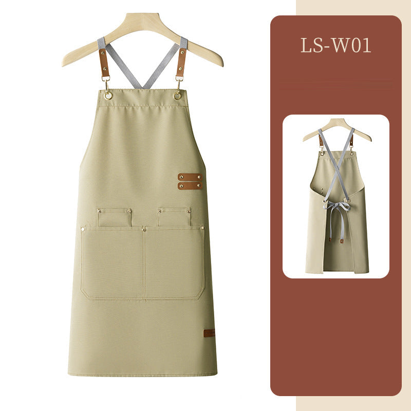 Waterproof apron customized logo printing for catering - Korvel