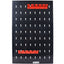 4-foot metal garage nail board tool rack with 3 nail board wall mounted tools for storing nail boards, black - Korvel