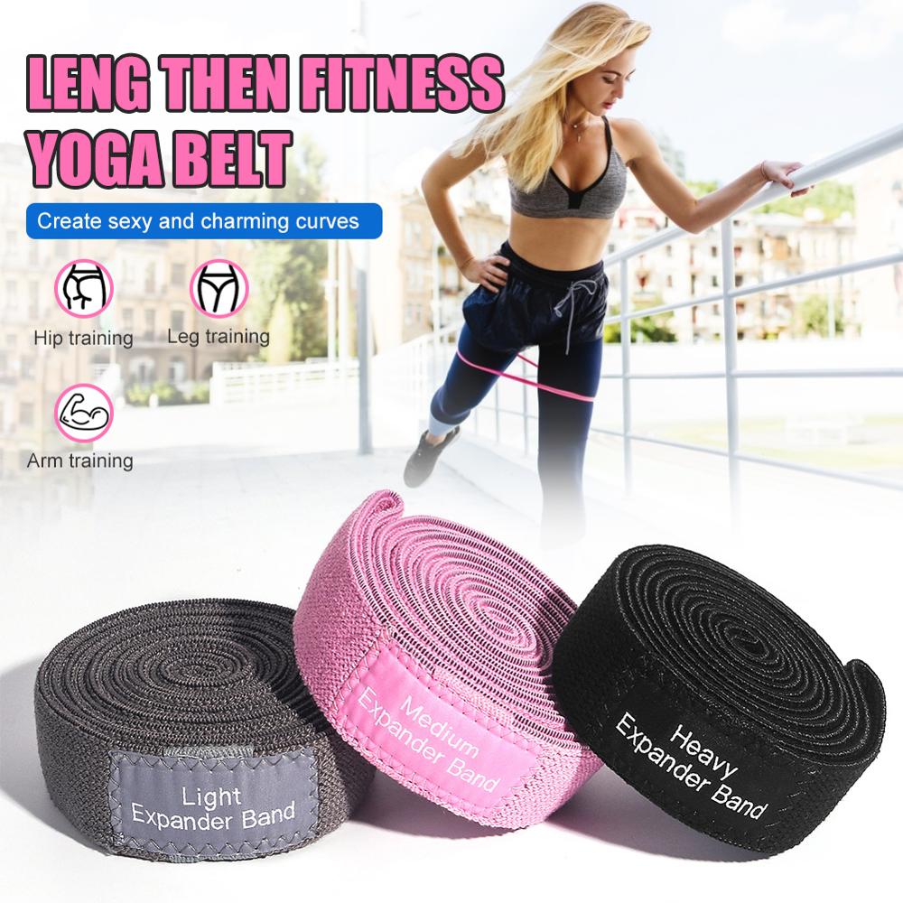 3pcs Resistance Band Buttock Ring Non-Slip Elastic Hip Ring Fitness Squat Resistance Ring Tension Band Set - Korvel