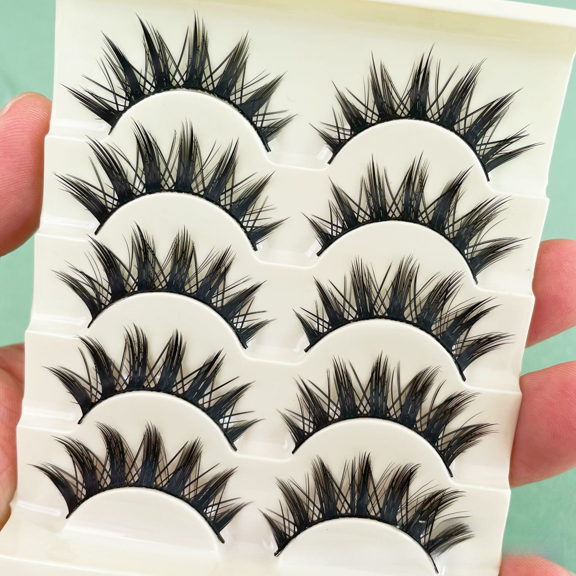 Cartoon Bushy Black Terrier Big Devil False Eyelashes Whole Piece Barbie Eyelashes Natural Little Devil - Korvel