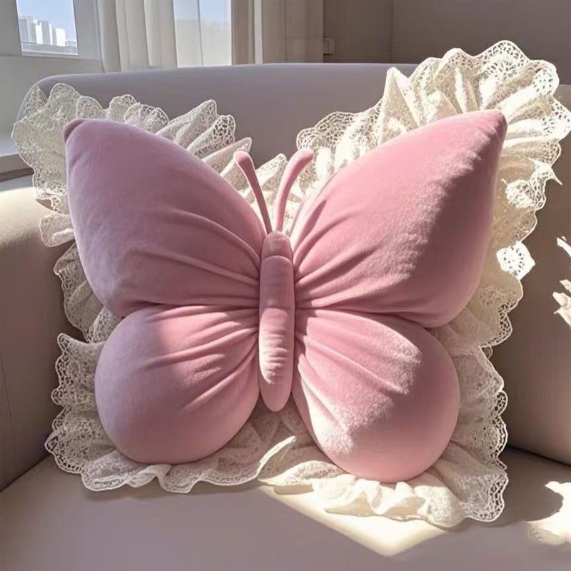 Butterfly Princess Bow Pillow - Elegant Home Decor