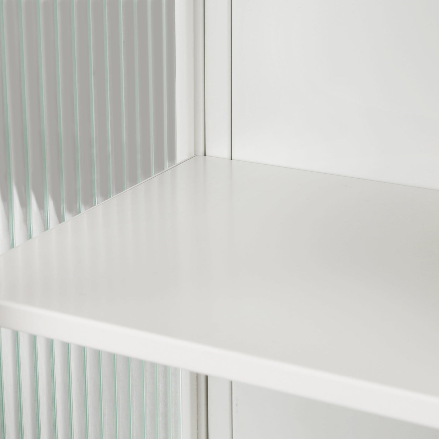 Modern Two-Door Wall Cabinet with Glass Doors