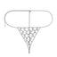 Creative hollow acrylic tassel sequin chest chain sexy shiny nightclub bikini outfit - Korvel