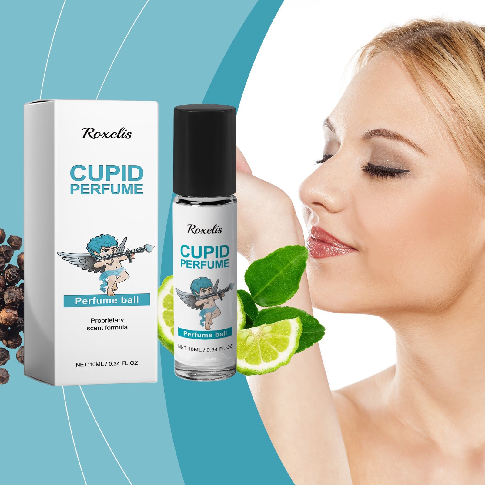 Cupid Series Ball Perfume Fresh Cologne Tone Light Elegant Lasting Fragrance Dating Charm Perfume - Korvel