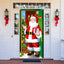 New Christmas Door Curtains, Flags, Outdoor Photography, Santa Claus and Puppies, Background Decoration, Hanging Cloth - Korvel