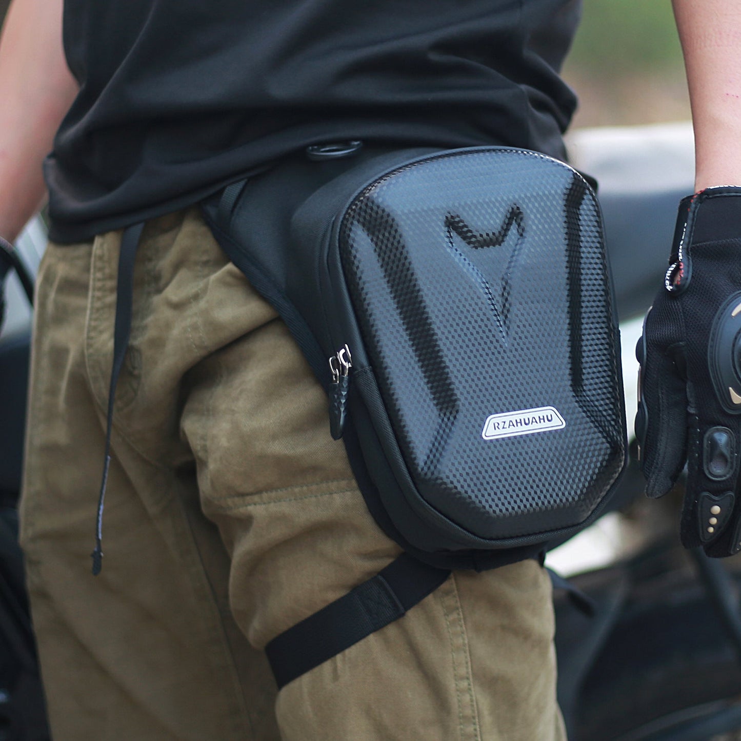 Rider Motorcycle Leg Bag Riding Bag Motorcycle Messenger Bag Men's Waist Bag Delivery Cross Bag Riding Backpack Waterproof - Korvel