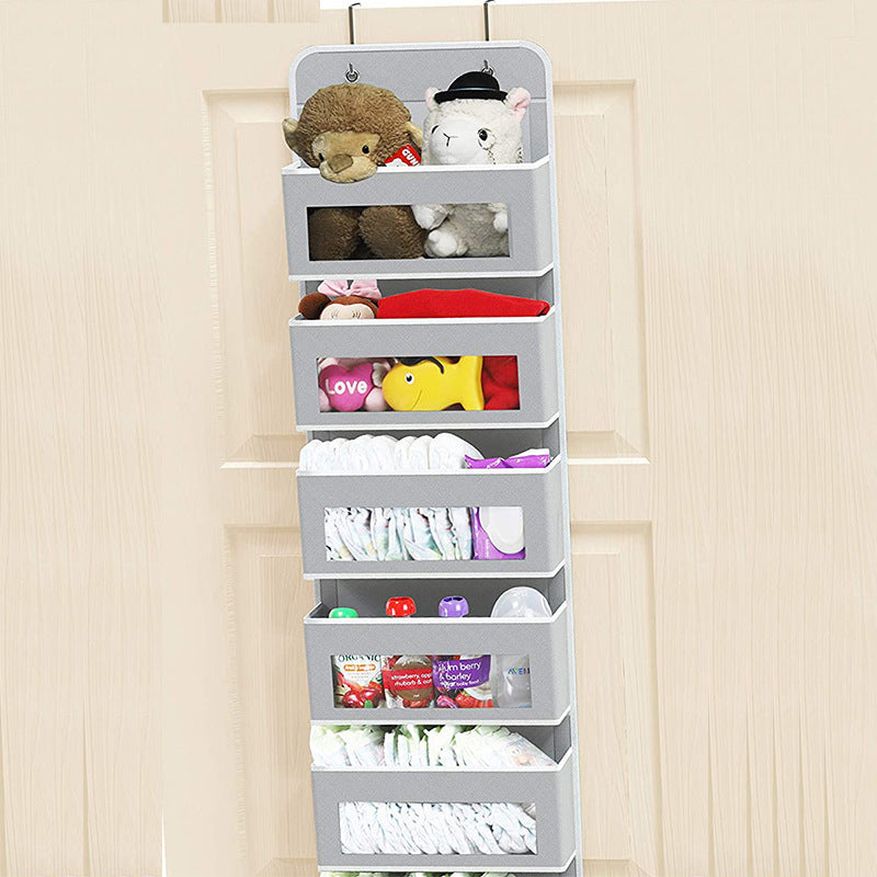 5-Shelf Hanging Storage Organizer with Anti-Tilt Design
