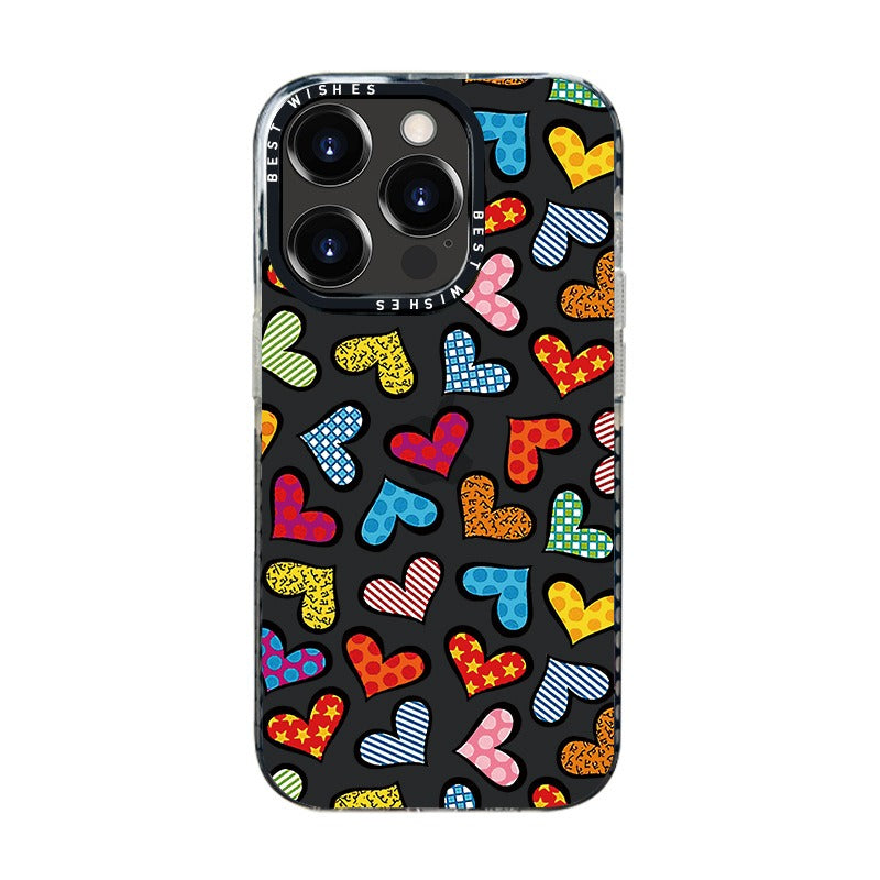 Coque iPhone transparente élégante avec design artistique