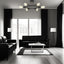 6 Light Modern Sputnik Lights Semi Flush Mount Ceiling Light Black Finished - Korvel