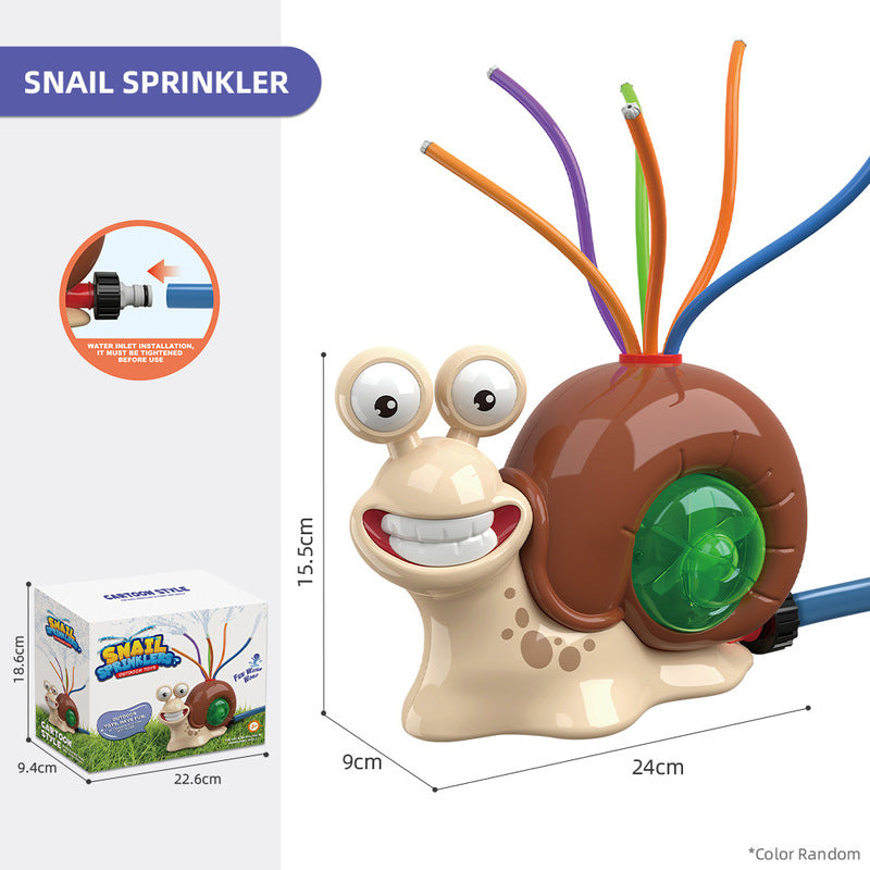 Cartoon snail sprinkler for boys and girls, summer garden lawn, water - spraying toys, fun pool party, backyard - Korvel