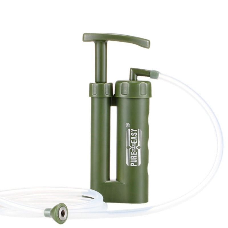 Outdoor water purifier, wilderness survival emergency rescue water filter, camping portable pump filter - Korvel