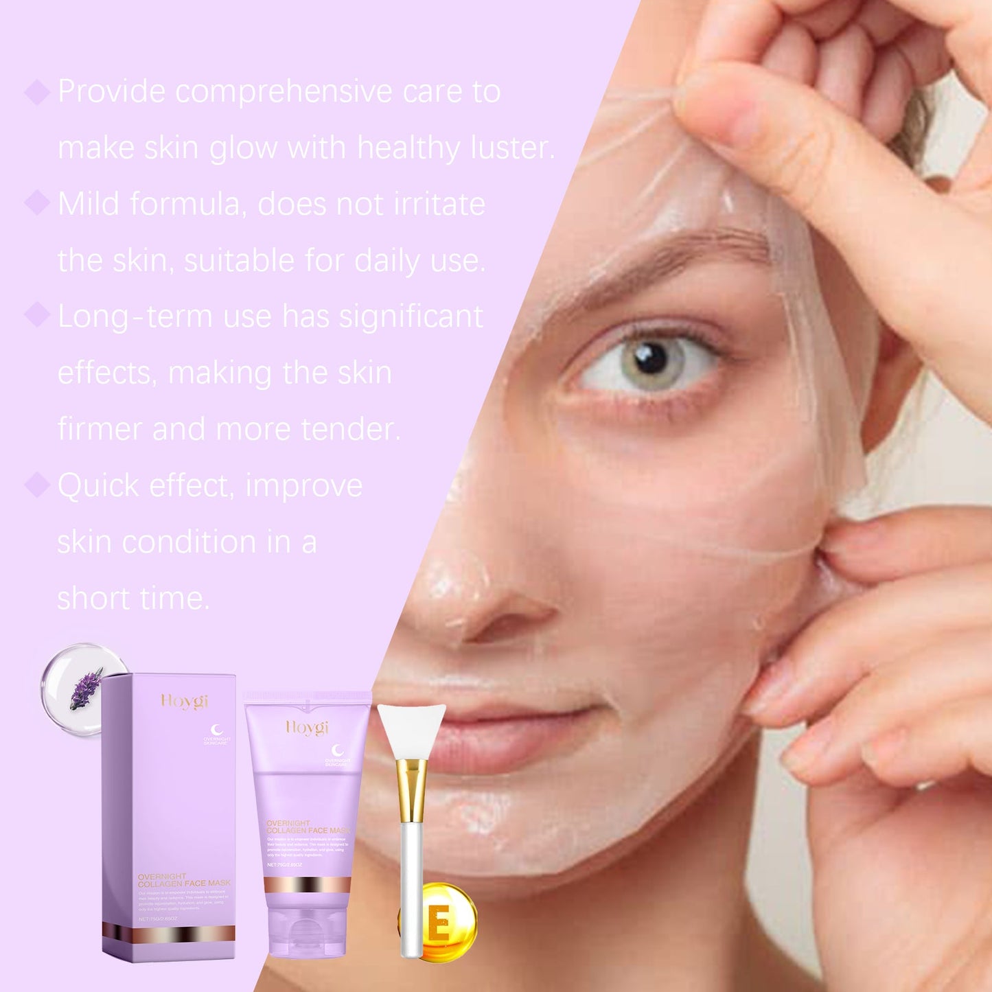 Mascarilla de Colágeno Premium para Firmar e Hidratar la Piel
