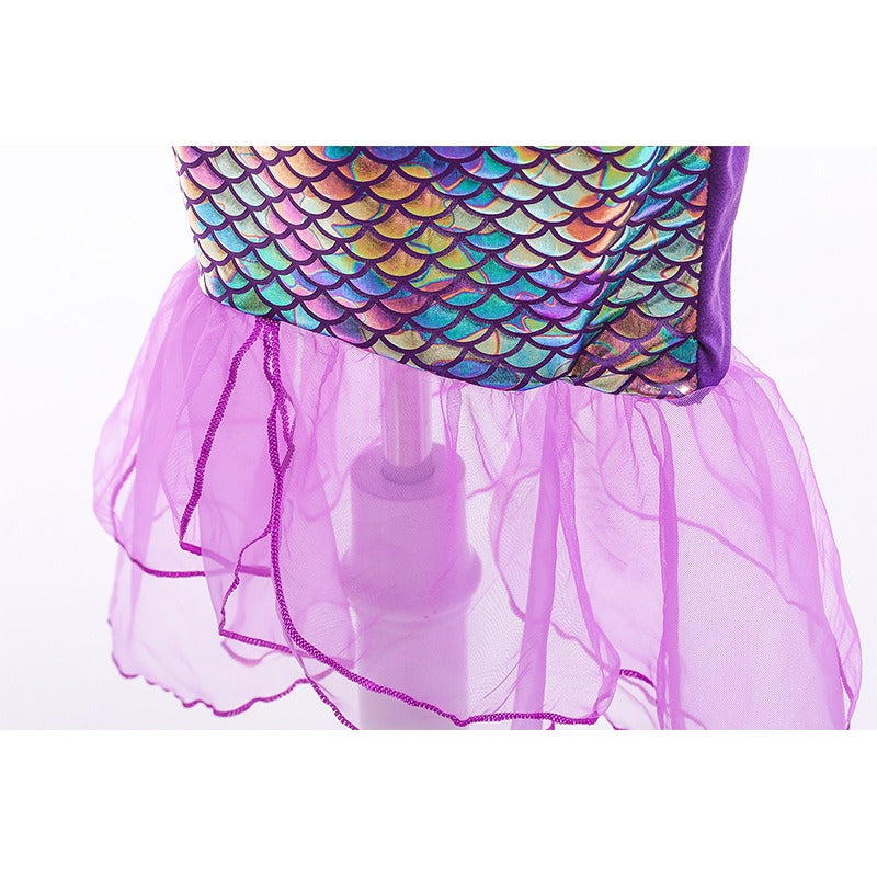 Mermaid Princess Dress Summer Sequin Mermaid Tail Ball Dress - Korvel