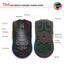 Souris de jeu sans fil RGB légère avec batterie rechargeable