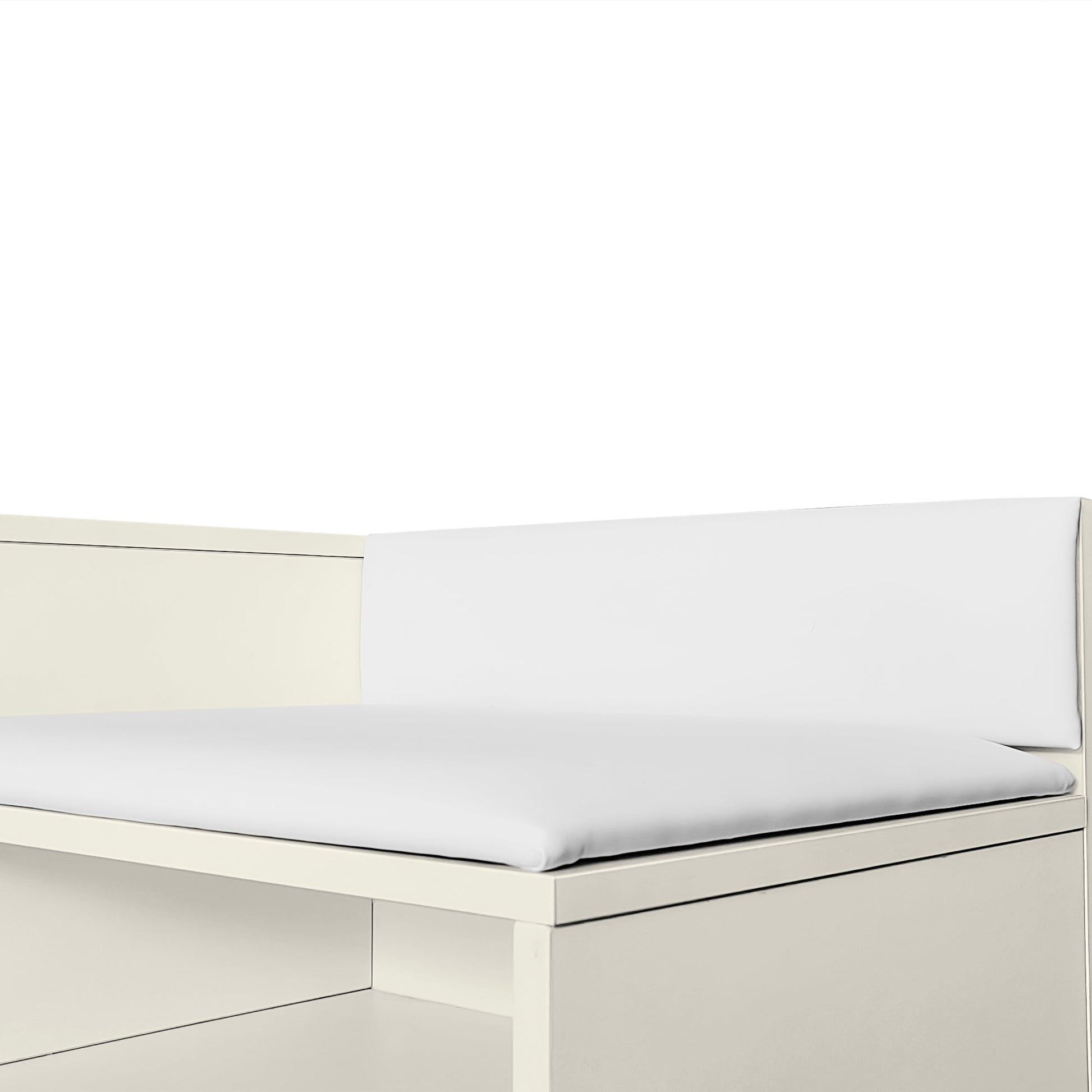 Modern Shoe Storage Bench with Hidden Storage and Upholstered Cushions for Bedside, Living Room and Entryway ((Antique White) - Korvel