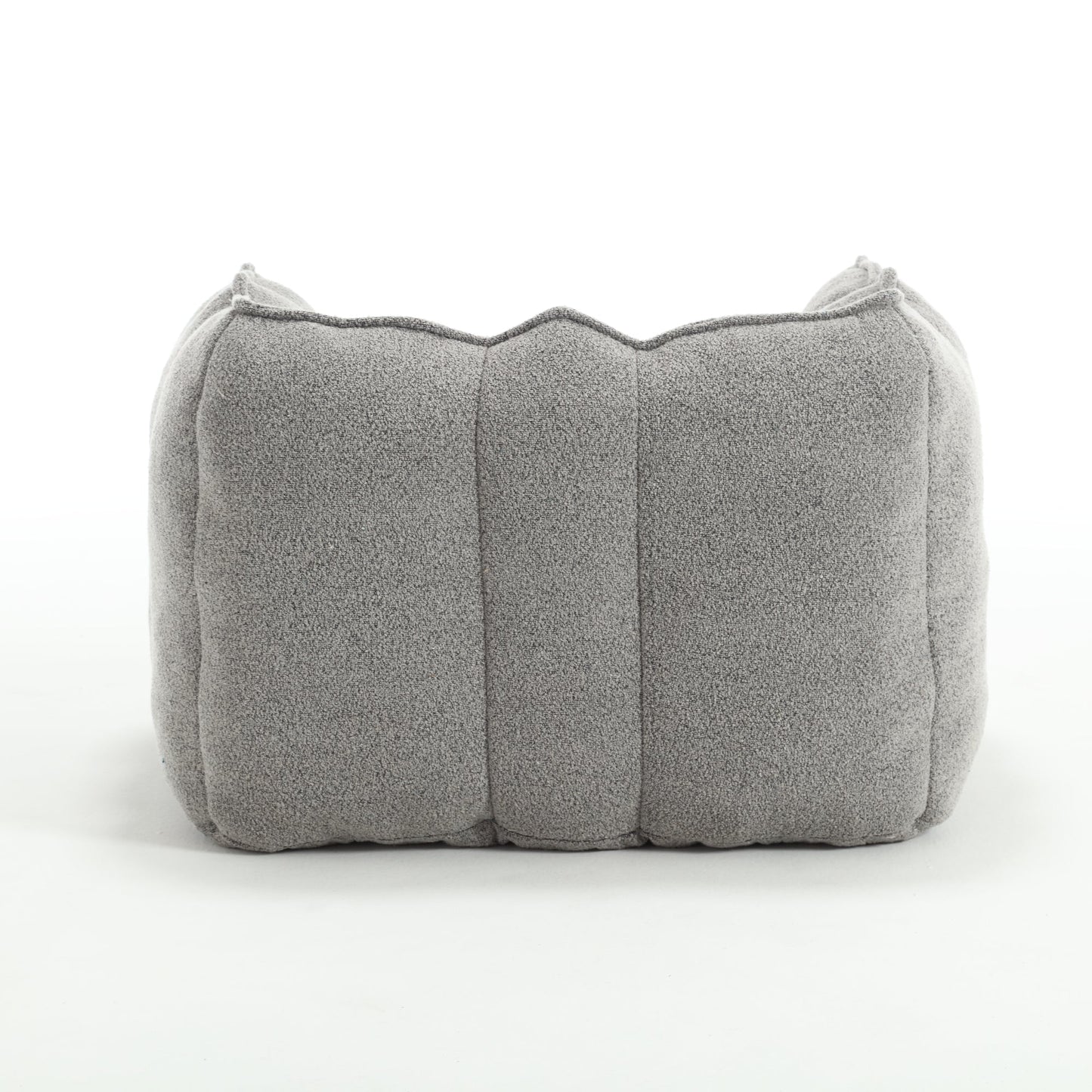 Soft Bean Bag Chair with High Resilient Foam(Chips)for living room and bedroom,Comfortable Square Lazy Sofa with Footstool - Korvel