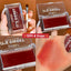 QIBEST 3-in-1 Lipstick, Eye Shadow & Blush Cream
