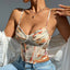 Elegant Fishbone Waist Cinching Tank Top