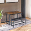 Dining Table Set Barstool Dining Table (with 2 PU Upholstered Benches) Industrial Style Dining Table and Chairs - Korvel