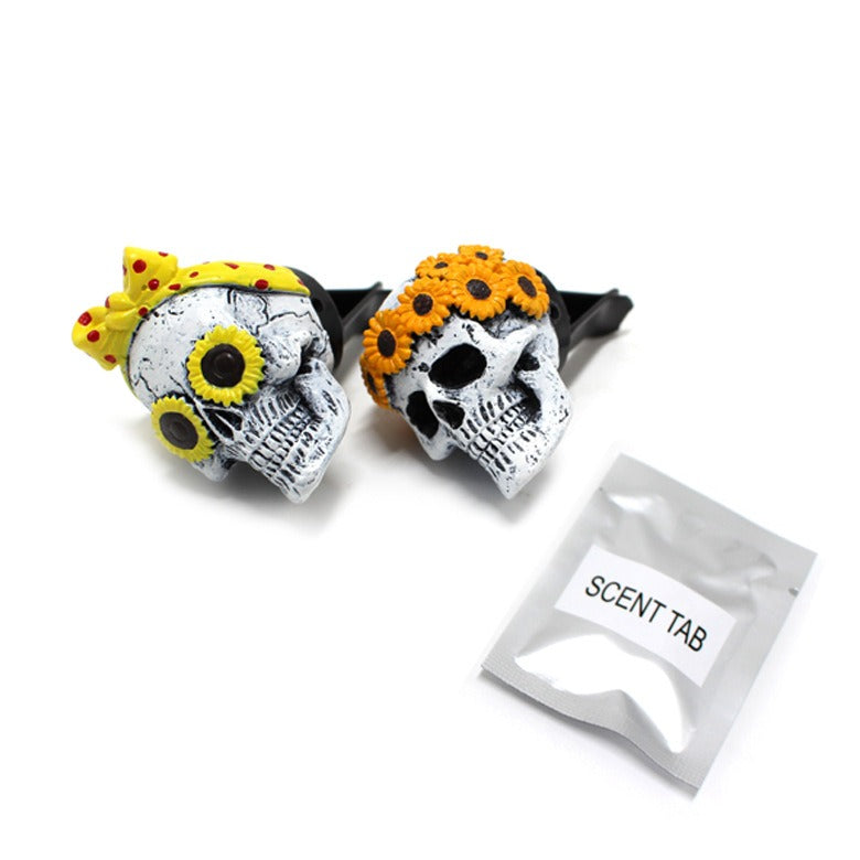Ghost Head Set Aromatherapy Resin Plugin Car Aromatherapy Decoration - Korvel