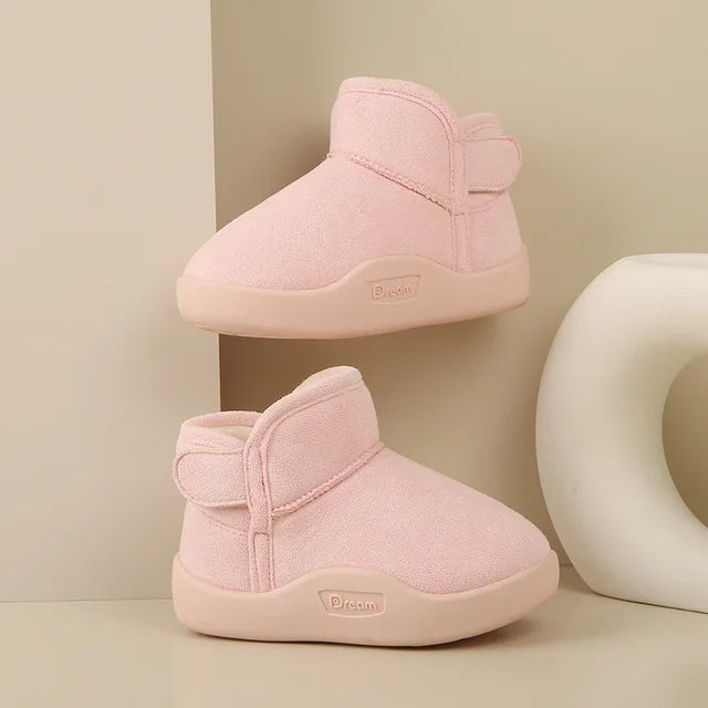 Winter Baby Girl Shoes Toddler Snow Boots Infant Plush Warm Kids Ankle Boots Boys Cotton Shoes - Korvel