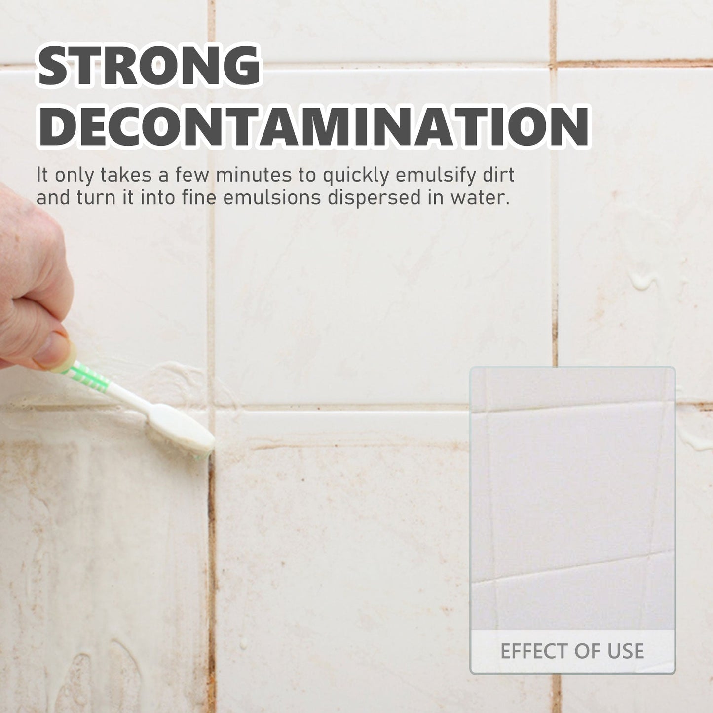 Jue-fish Tile Cleaning Spray, Kitchen Bathroom Wall Floor Tile Decontaminating Cleaning Spray - Korvel