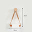 Support en papier hygiénique en bois animal nordique avec corde en chanvre