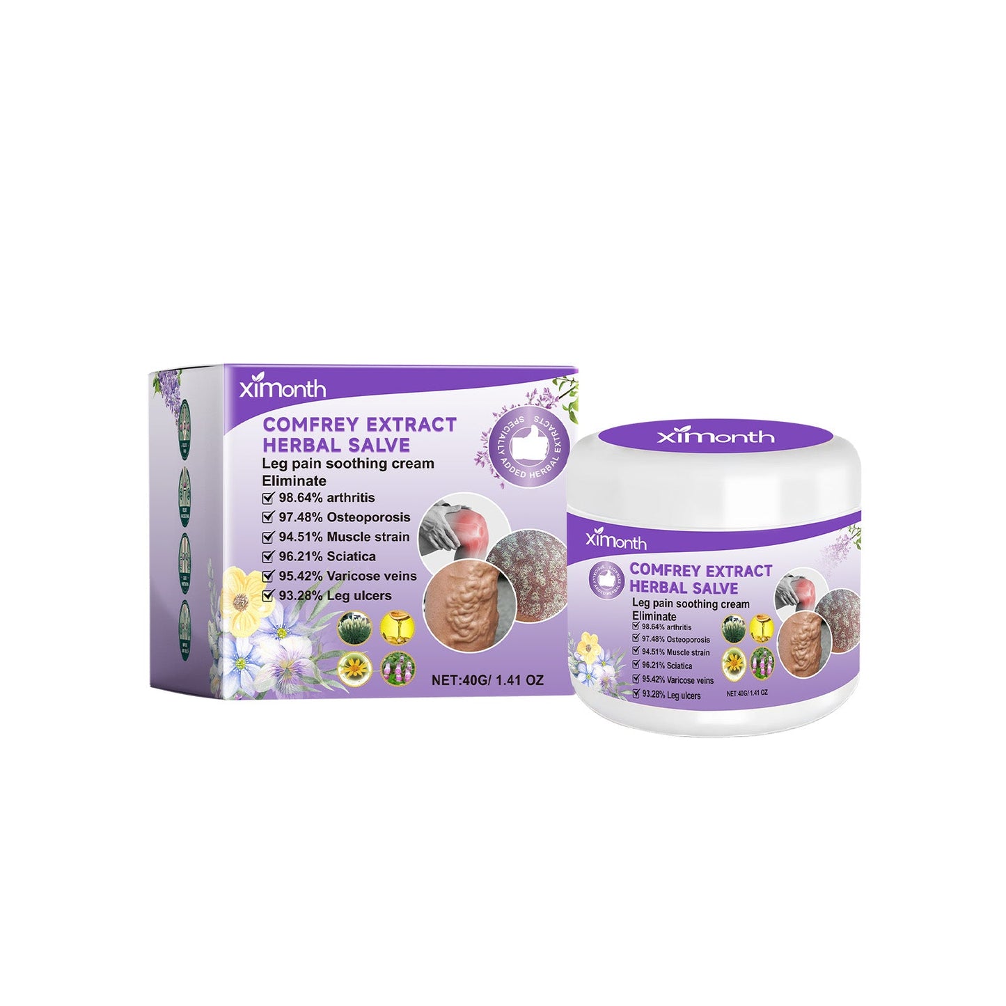 Crema Herbal Comgrass para Masaje Corporal