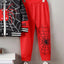 Spider Baseball Collar Top and Pants Set