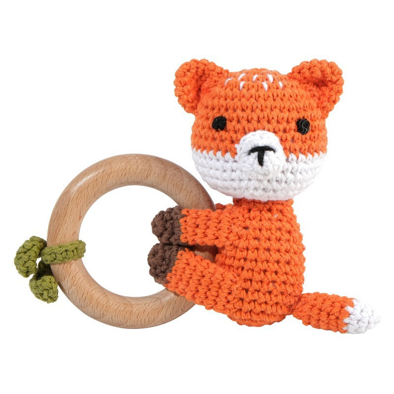 Carving Name Baby Soothing Bell Newborn Gift Bath Gift Knitted Cartoon Doll - Korvel