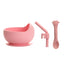 Children's Full Silicone Bowl Sucker Learning To Eat Training Meal Bowl Adsorption Baby Spoon Fork Meal Set Kindergarten Bowl Plate - Korvel