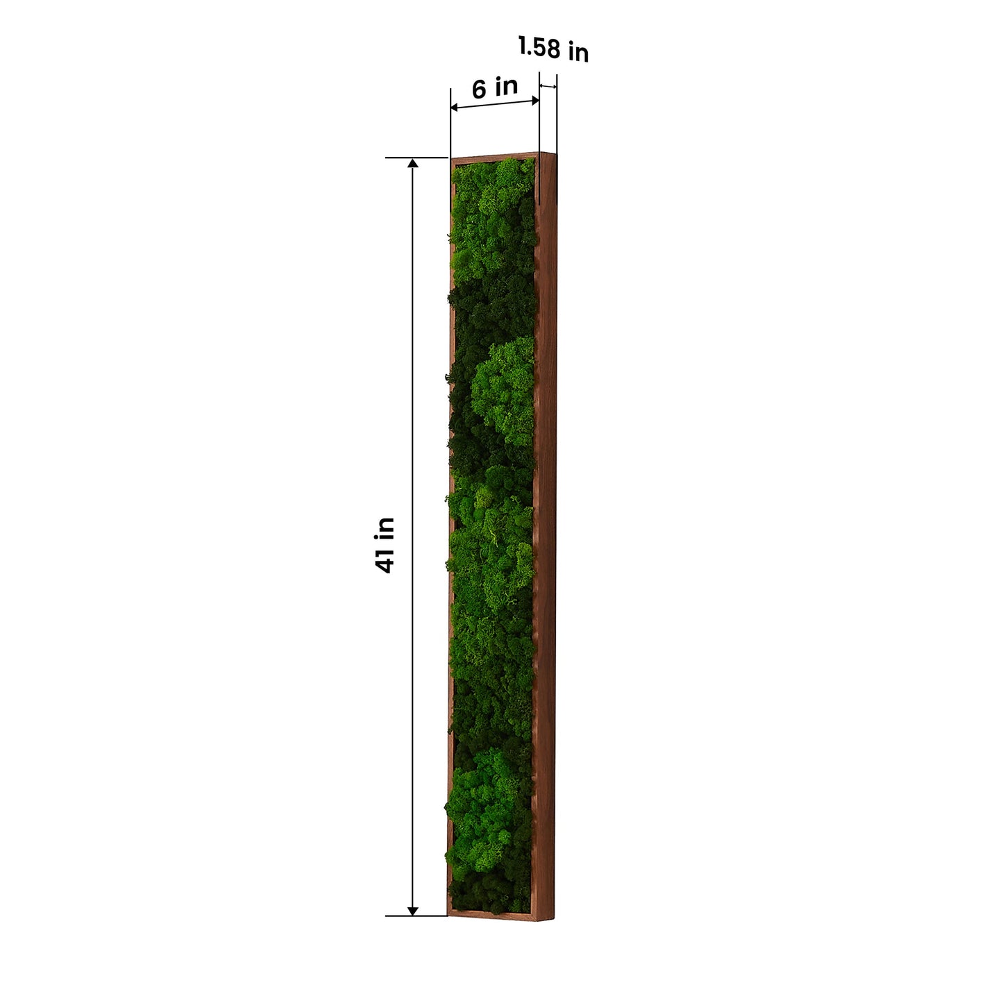 Art mural rectangulaire moyen en mousse mixte