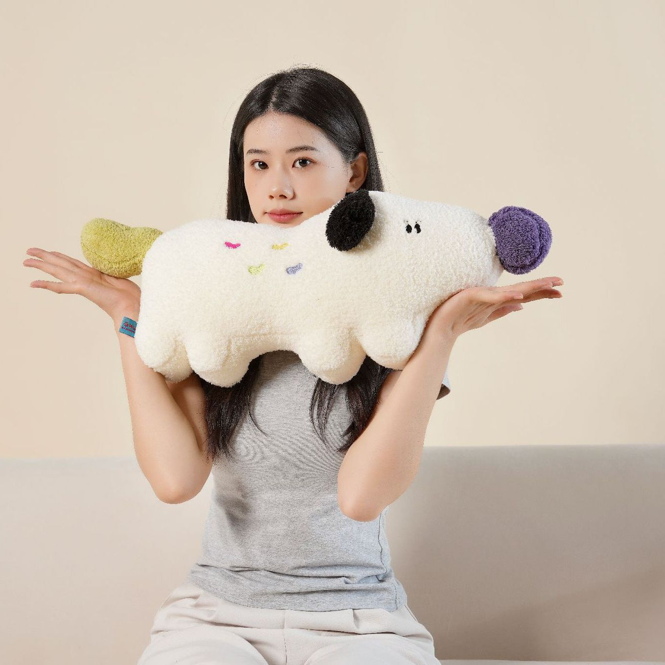 Large Plush Sleeping Pillow Puppy Toy