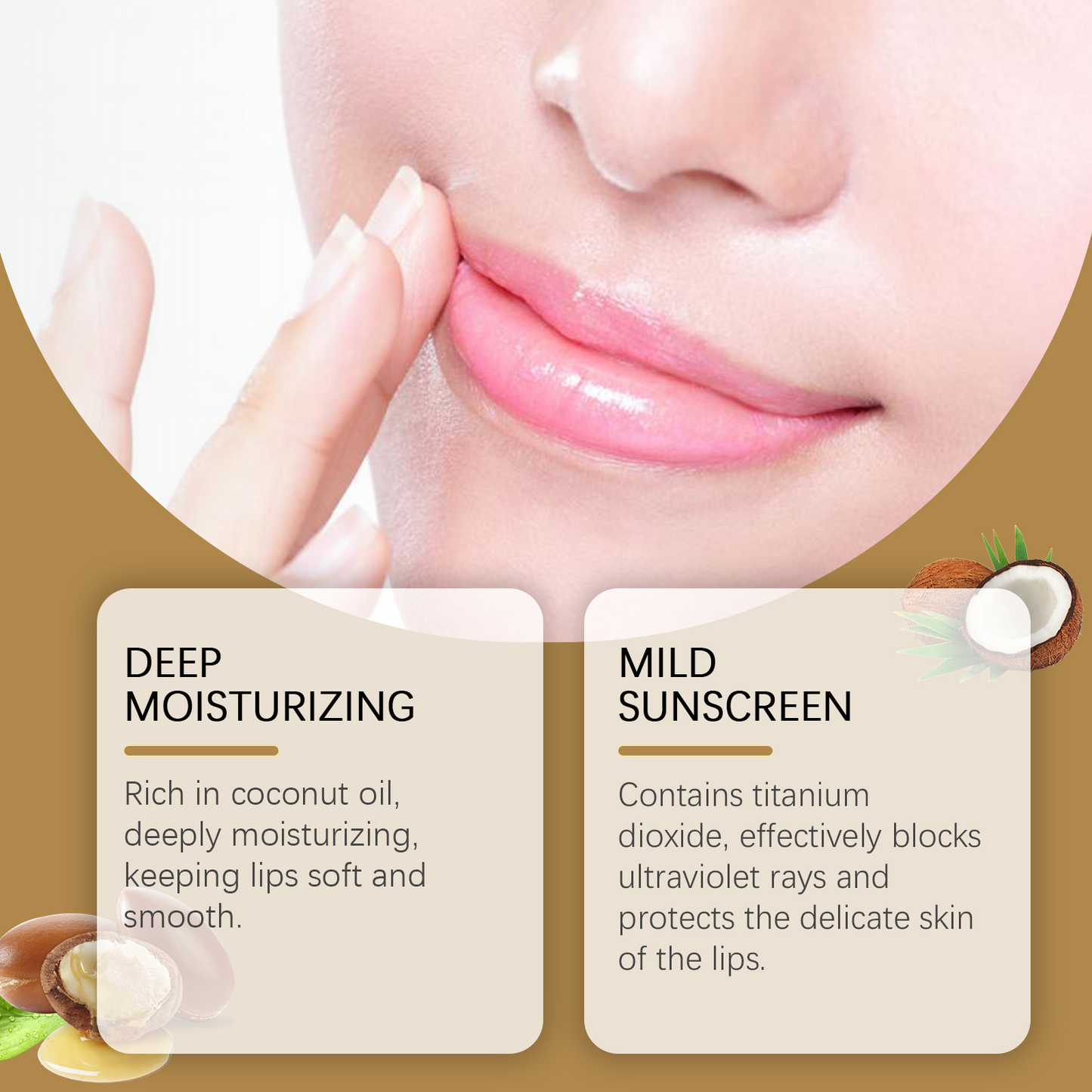 Moisturizing Lip Balm Coconut Oil Shea Butter Lip Balm Moisturizes Your Lips For A Long Time - Korvel