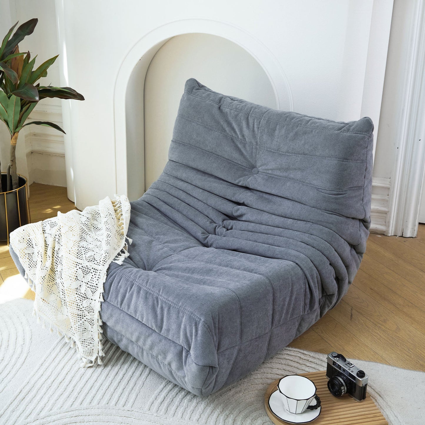 Fauteuil en Bean Bag en Mousse à Mémoire Premium pour Adultes
