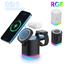3 In 1 Magnetic Wireless Fast Charger For Smart Phone RGB Ambient Light Charging Station For Airpods IWatch - Korvel