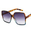 Higody Fashion Women Oversize Sunglasses Gradient Plastic Brand Designer Female Sun Glasses UV400 lentes - Korvel