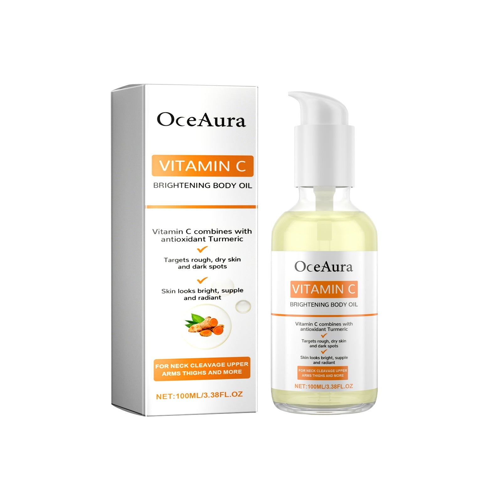 Vitamin C Brightening Body Oil, Hydrating Repair Chicken Skin Brightening Body Care Oil - Korvel