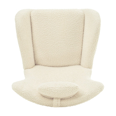 Rocking Chair - with rubber leg and cashmere fabric suitable for living room and bedroom - Korvel