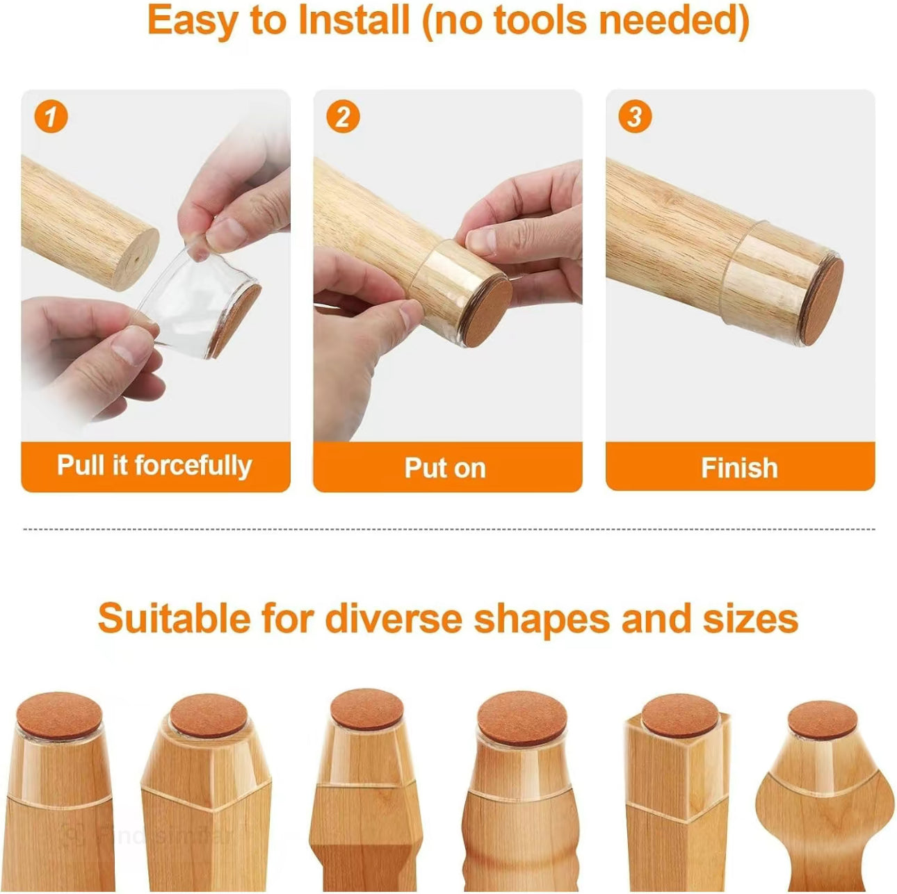 SilentGrip Chair Protectors - Premium Floor Protection