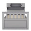 Twin Size Captain Platform Bed Frame with Storage in Gray